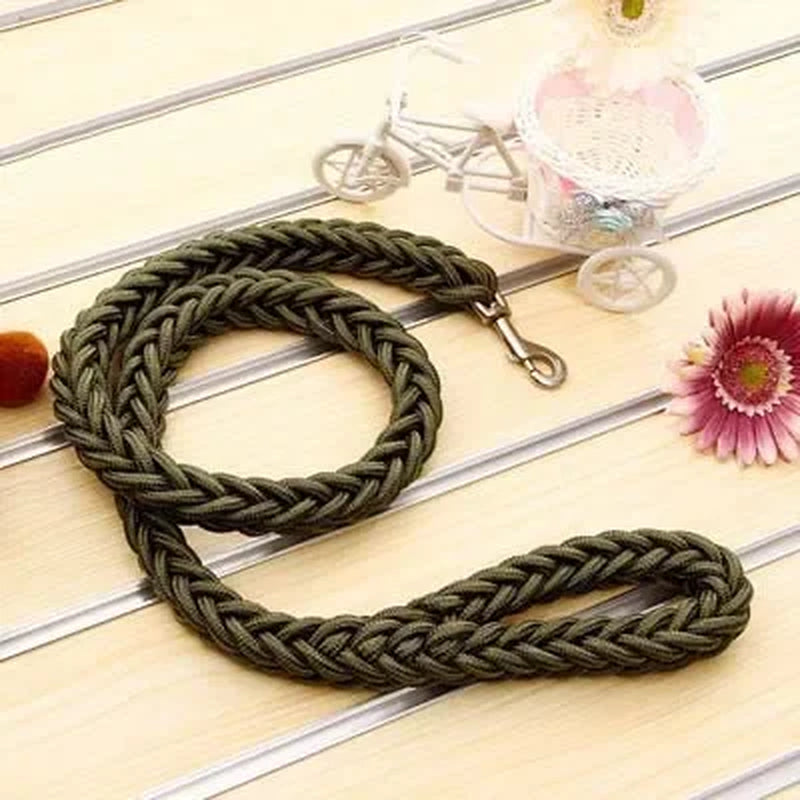 4.5Ft Heavy Duty Large Dog Leash Durable Nylon Braided Lead for Small Medium Big Dogs Walking Hunting Camping Pet Accessories