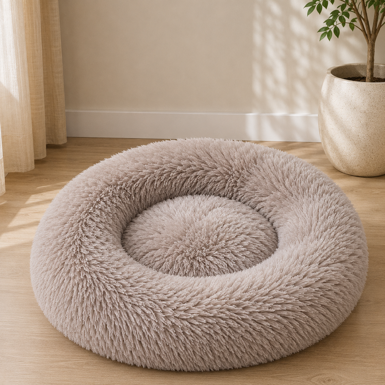 Warm Plush Dog Bed