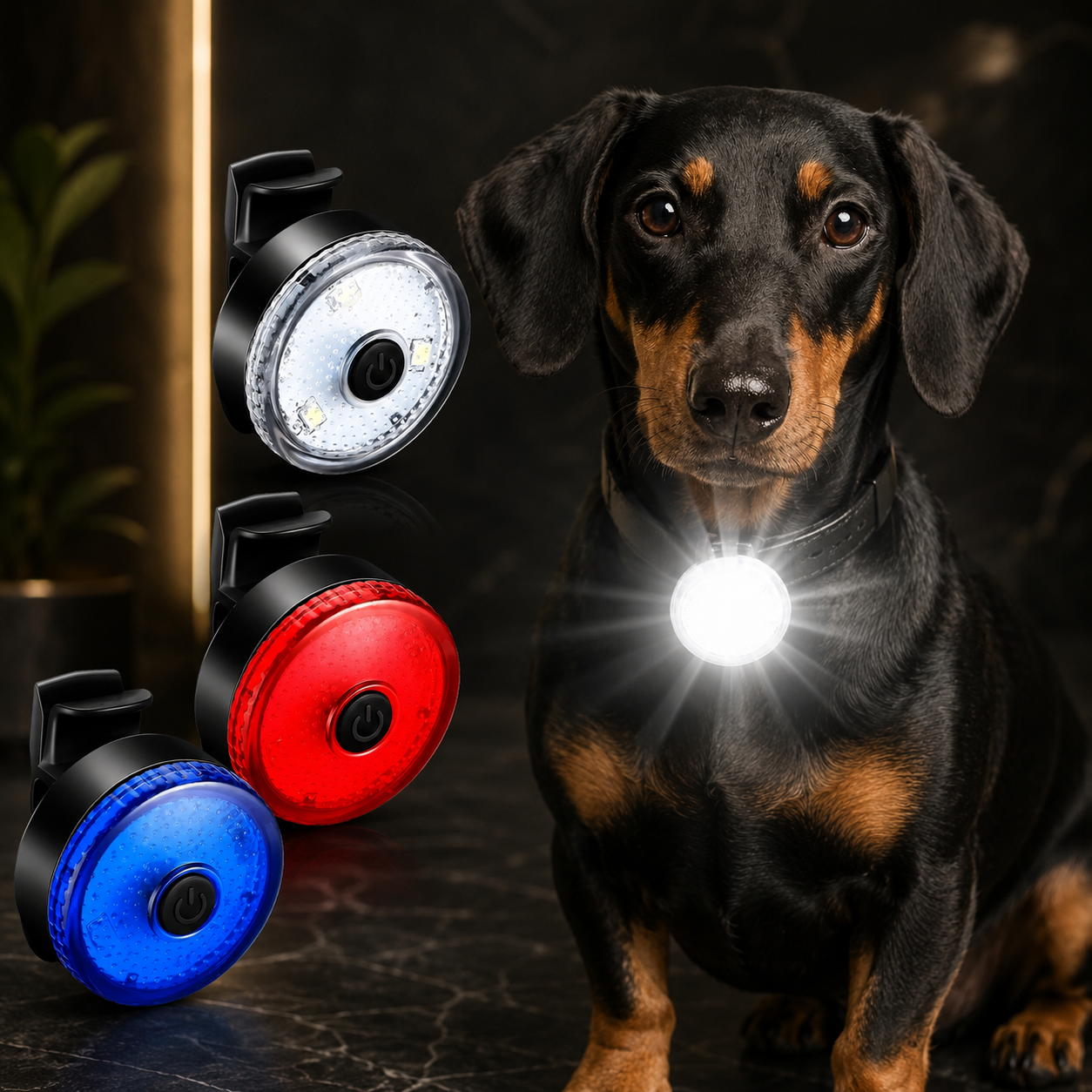 Attachable LED Light for Dog Collar