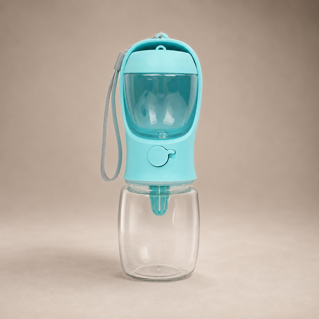 Portable Dog Water Bottle with Food Storage