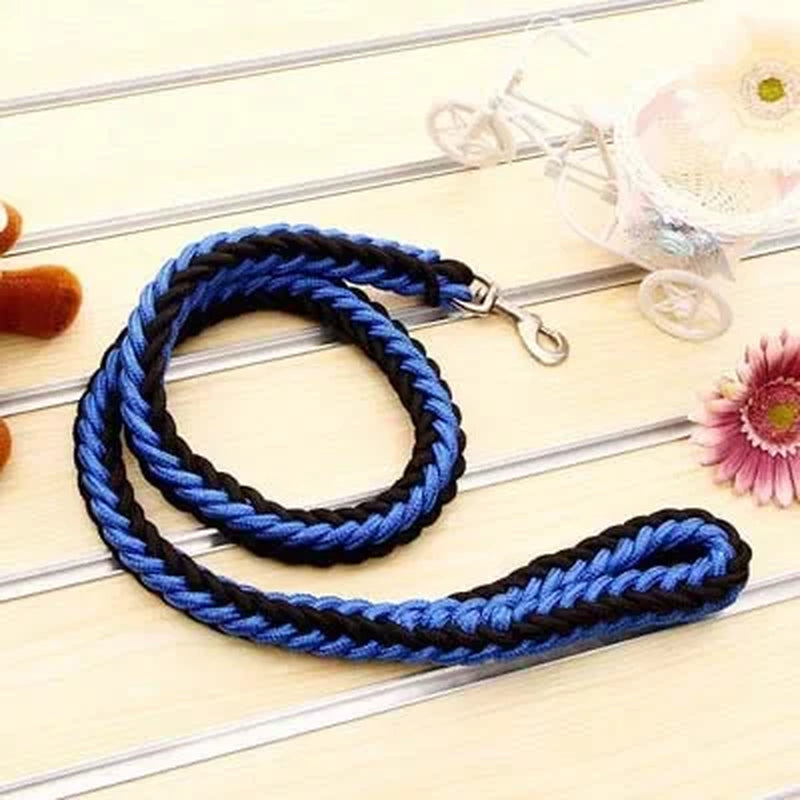 4.5Ft Heavy Duty Large Dog Leash Durable Nylon Braided Lead for Small Medium Big Dogs Walking Hunting Camping Pet Accessories