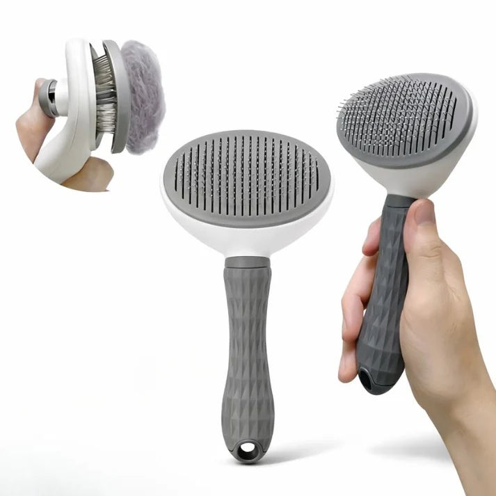 One-Click Self-Cleaning Brush for Dogs and Cats