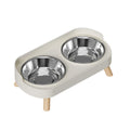 Double Stainless Steel Pet Drinking Bowl