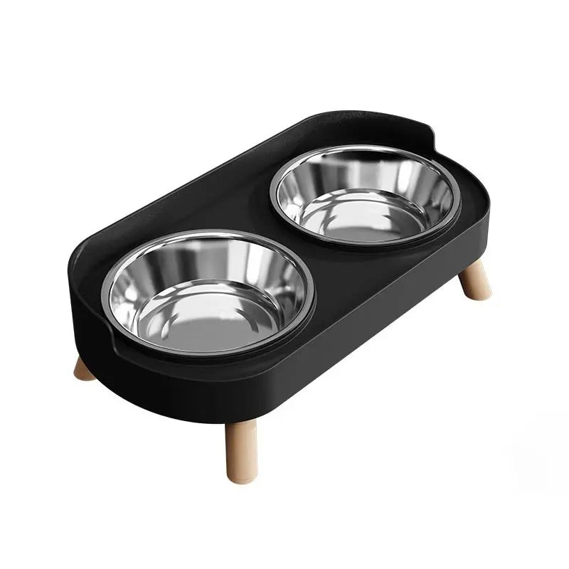 Double Stainless Steel Pet Drinking Bowl
