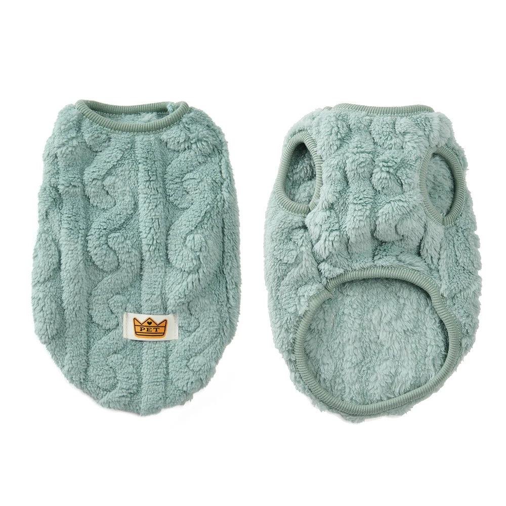 Warm Cozy Dog Fleece Sweater
