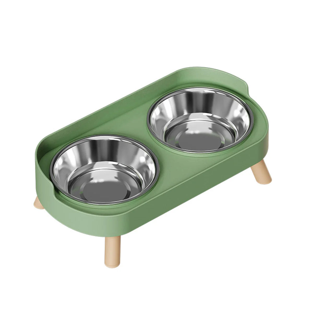 Double Stainless Steel Pet Drinking Bowl