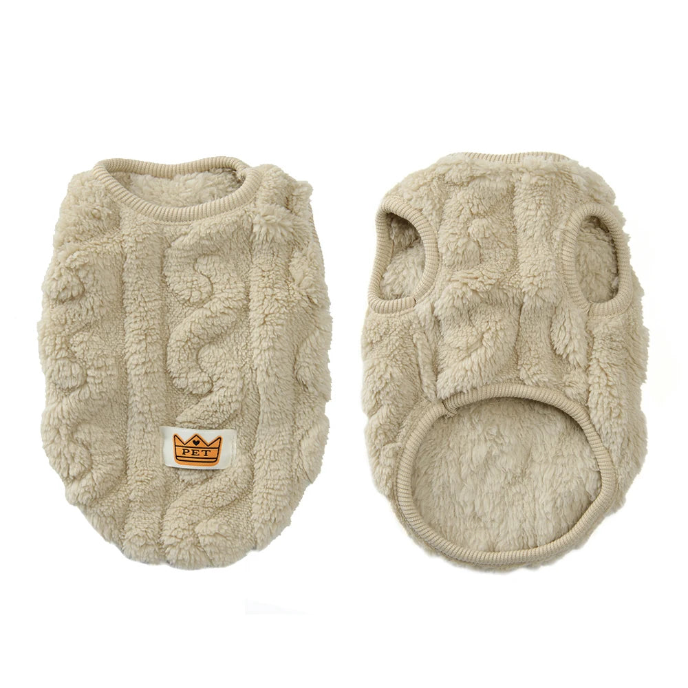Warm Cozy Dog Fleece Sweater