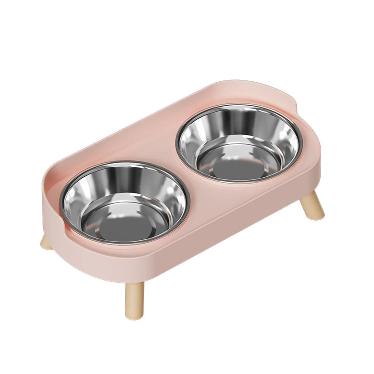 Double Stainless Steel Pet Drinking Bowl