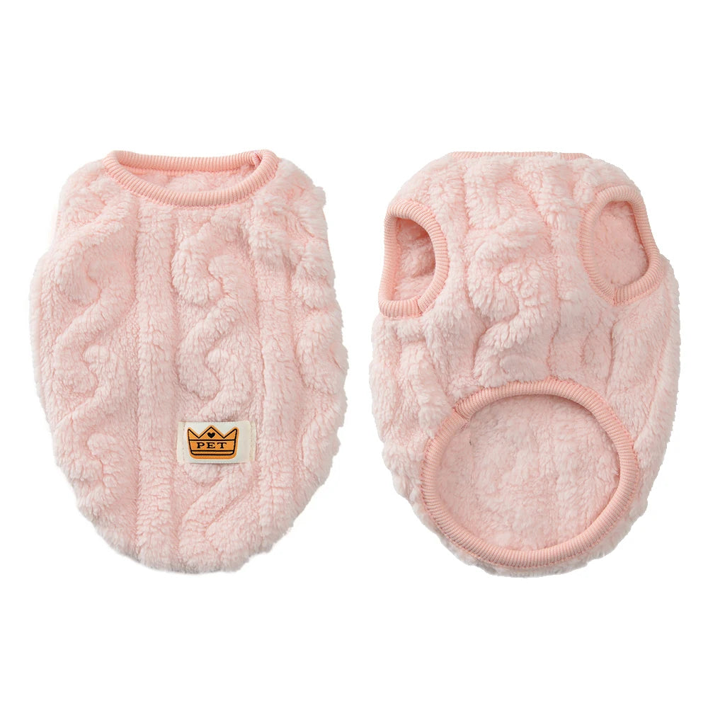 Warm Cozy Dog Fleece Sweater