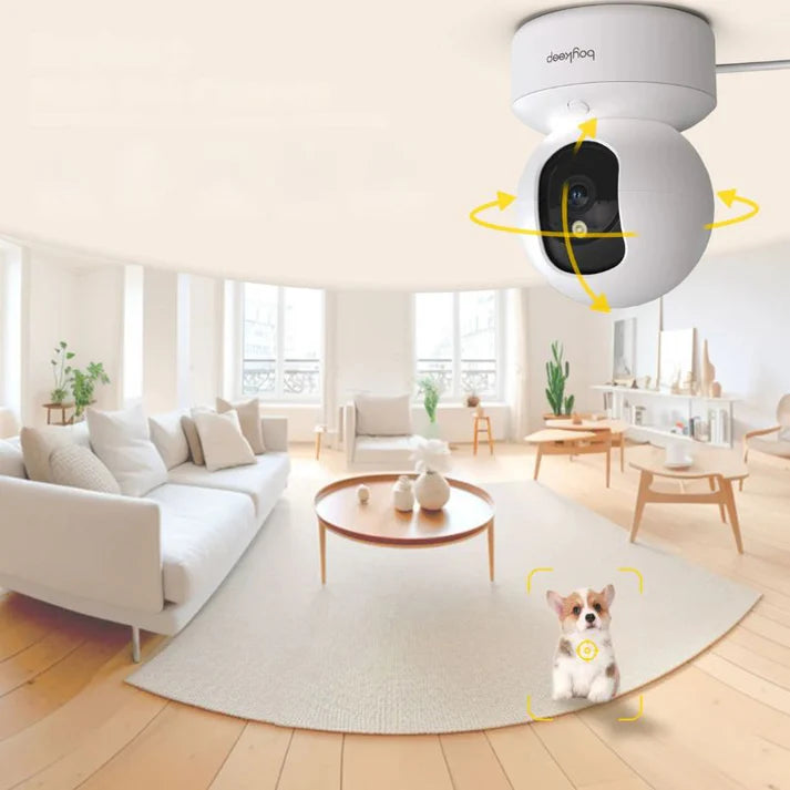 Pet Cam for Dogs & Cats | 360° Indoor Camera with Two-Way Audio & Night Vision