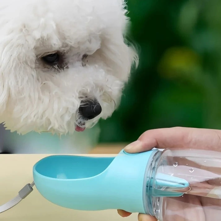 Portable Dog Water Bottle with Food Storage
