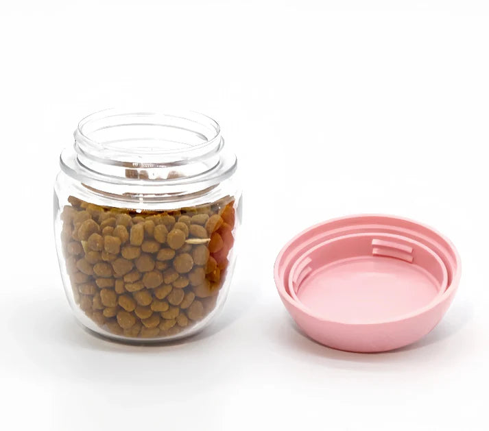 Portable Dog Water Bottle with Food Storage