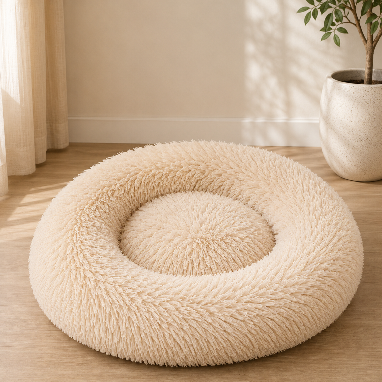 Warm Plush Dog Bed