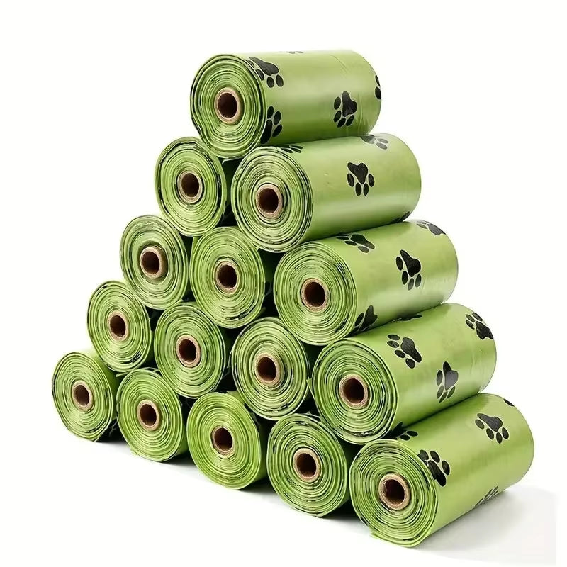 30/600 Pcs Dog Poop Bags for Dog Large Cat Waste Bags Doggie Outdoor Home Clean Refill Garbage Bag Pet Supplies 15 Bags/ Roll