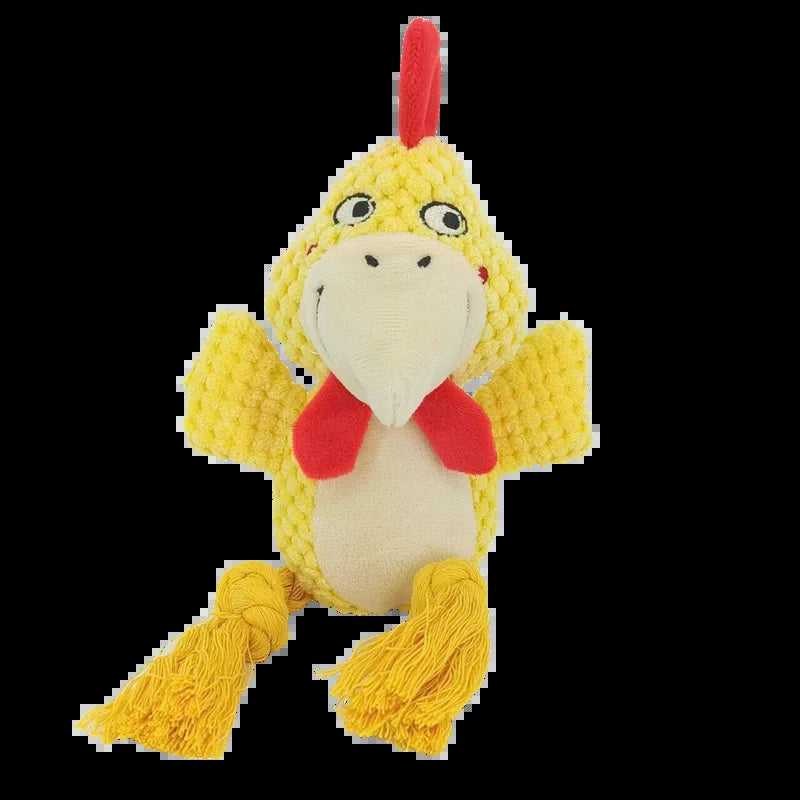 Stuffed Raw Small Joint Dog Plush Chew Toy Indestructible Bite Resistant Sound Puppy Squeaker Dogs Rattle for Pet Toys Supplies