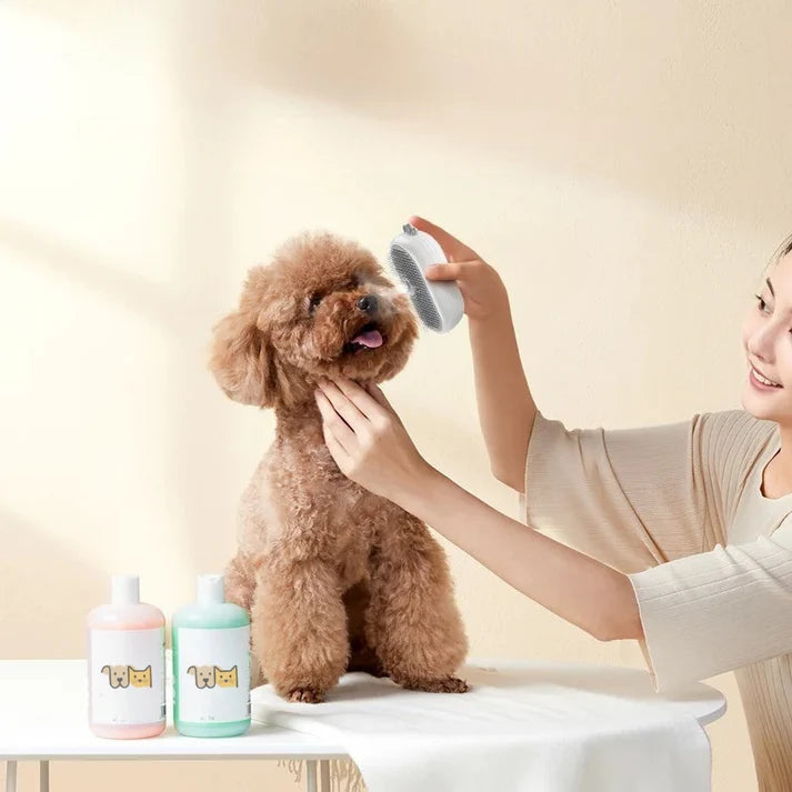 Pet Grooming Brush with Steam for Cats & Dogs