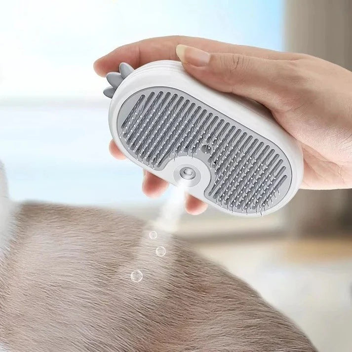 Pet Grooming Brush with Steam for Cats & Dogs